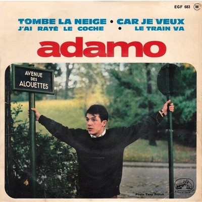 Adamo - Tombe La Neige (Vinyl 7'' - 1963 - FR - Original)