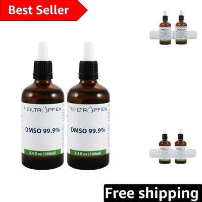 2X 100ml Pure DMSO 99.9% - High Purity, Low Odor Dimethyl Sulfoxide Liquid