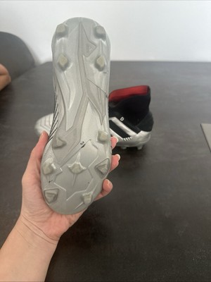 Adidas Predator 19.1 FG Schwarz Silber Metallic Größe UK 4,5