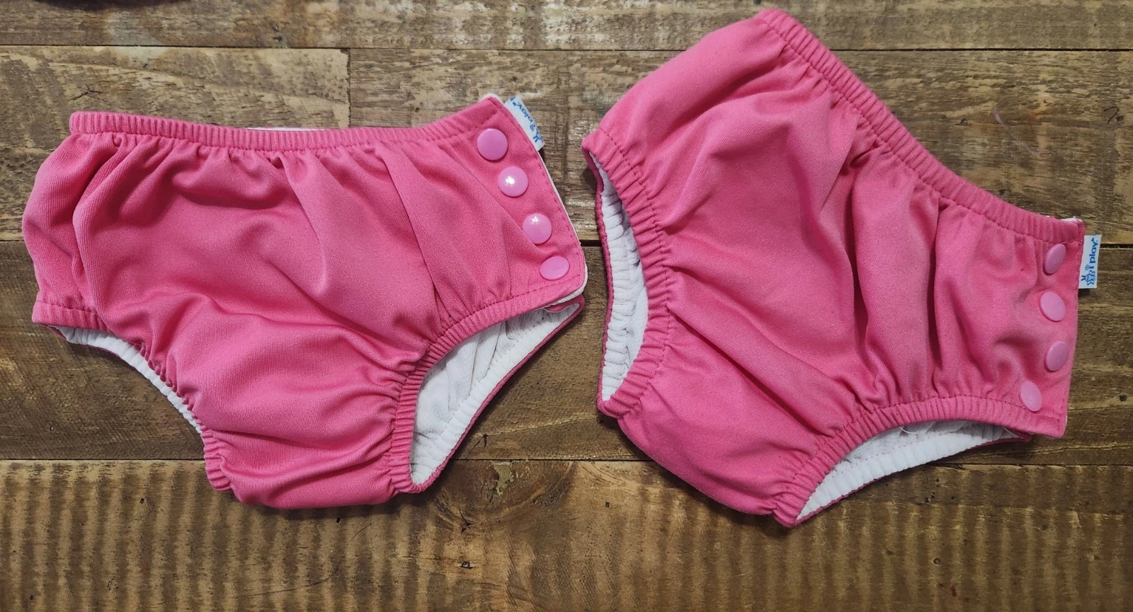 Pink Snap Swim Diaper- Reusable- Sz. 18 months- Lot Of 2