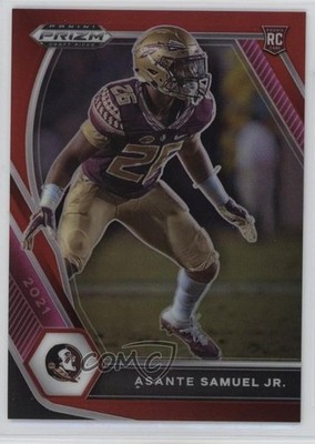 2021 Panini Prizm Draft Picks Red 1/299 Asante Samuel Jr #111 Rookie RC 0d9o