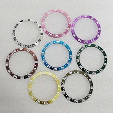 Outside Diameter 38mm Inside Diameter 30.5mm GMT Aluminum Watch Bezel