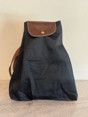 Longchamp Le Pliage Drawstring Backpack Black Nylon