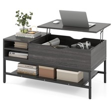 Living Room Flip Top Center Table Pull Up Coffee Table