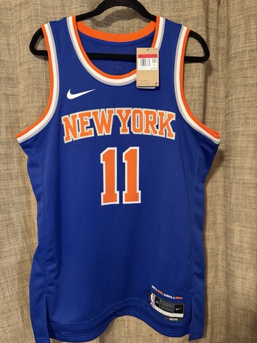 New York Knicks Icon Men's Nike Jersey Jalen Brunson Finals Patch Size L/48