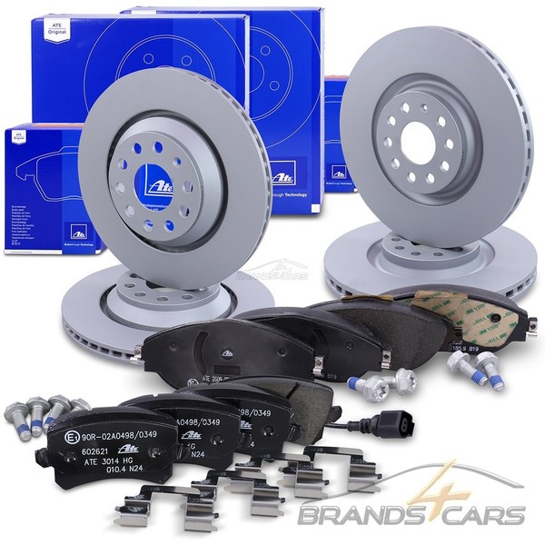 Ate Bremsscheiben Ø340/310 +BremsbelÄGe Vorne+Hinten FÜR Vw Passat B7-image
