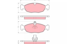 Bremsbelagsatz hinten TRW GDB1569 JAGUAR XK 4.0