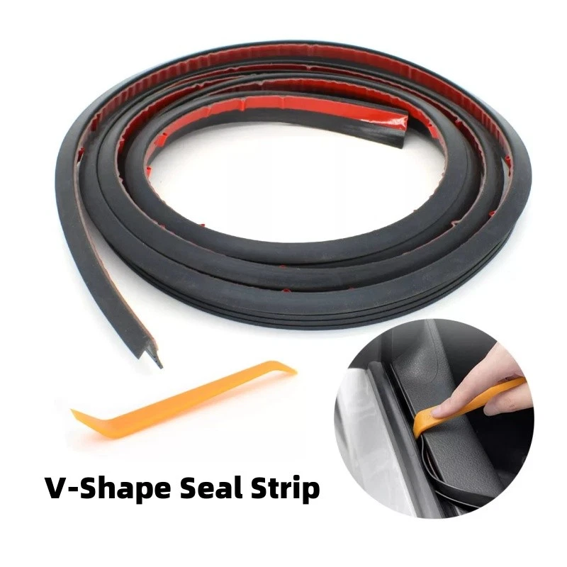 Rubber Car Door Side Window Trim Edge Moulding Weatherstrip Seal Strip Universal - Image 4 of 4