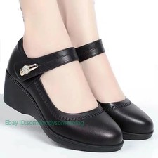 Fashion Women Wedge Heel Pumps Comfort High Heels Party Shoes Footwear