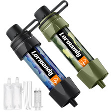 Water Filter Straw - Personal Water Purifier, Camping Water Filtration System, S