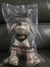 Raising Cane s Dog Puppy 2025 Plush Golden 28th Birthday Cane Gold NEW Sealed