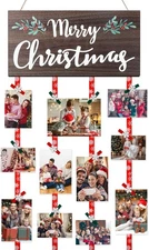 Christmas Card Holder Display, 30 Clips