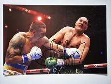 OLEKSANDR USYK SIGNED photo 12x8 original AUTOGRAPH RACC COA Boxing Champion