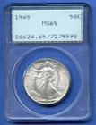 Photo of a 1945-P Walking Liberty Half Dollar from an eBay listing that sold on Jul 20, 2026