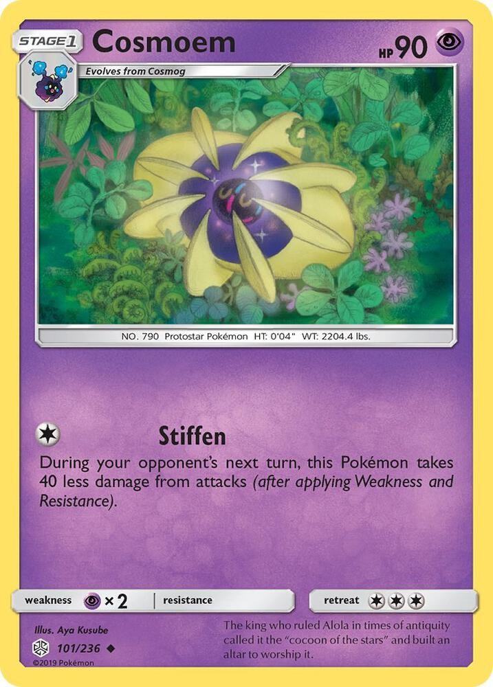 Cosmoem 101/236 Uncommon SM - Cosmic Eclipse Pokemon NM/LP