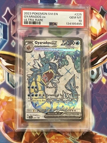 Gyarados EX 225/198SV01: Scarlet & Violet Base Set Full Art! PSA 10!