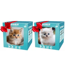 Robot Cat Toy Animated Realistic Kitty Barking Meow Electronic Pet Barking Meow