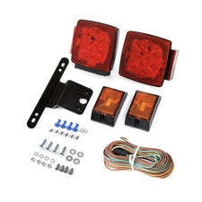 CZC AUTO 12V Submersible LED Trailer Tail Light Kit for Under 80 Inch Boat Ut...