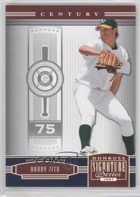 2005 Donruss Signature Series Century Silver 32/75 Barry Zito #97 0a7