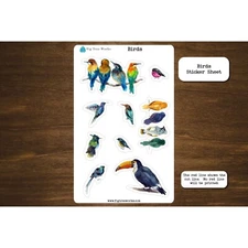 Birds Sticker Sheet | Planner and Journal Stickers | Decoration Stickers