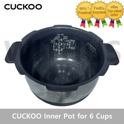 CUCKOO Rice Cooker Inner Pot for CRP-DHSR0609F, DHS068FD for 6 Cups / 260J=