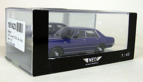 NEO 1/43 Datsun 200L Laurel C230 1977 Blue Resin Scale Model Car - 44499 - Picture 5 of 5