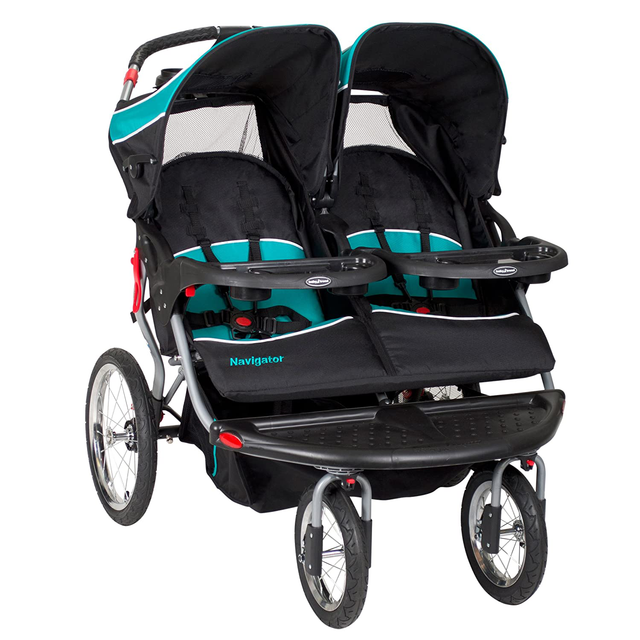 Baby Trend Navigator Double Jogger Stroller, Tropic | eBay