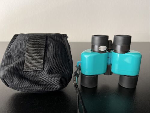 Eddie Bauer Blue Binoculars Compact Travel Size 7mm x 21mm 1000 YRDS with case - Picture 2 of 4