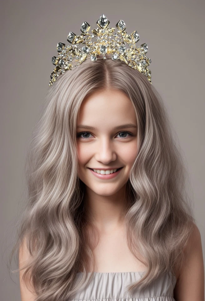 Tiara de oro diamante, tiara de boda de cristal, tiara de princesa, tocado de novia regalo Foto 2 de 4