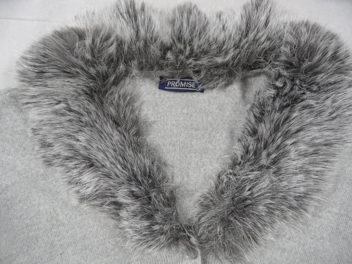 Pullover mit fellkragen damen Clearance