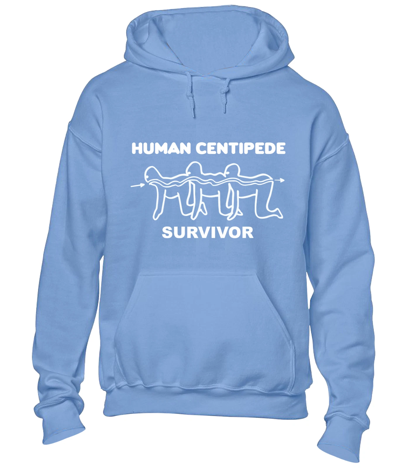 RHUDE FELPA CON CAPPUCCIO HUMAN MILLEPEDE SURVIVOR SCHERZO DIVERTENTE FILM CLASSICO RUDE NOVITÀ TOP