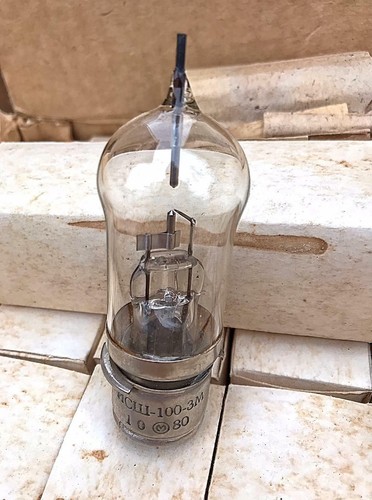 Impulse lamp Strobotron ISSh-100-3M / ИСШ-100-3М USSR NOS 80' YEAR RARE ...