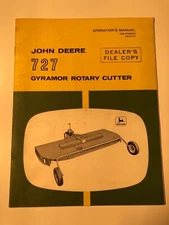 John Deere 727 Gyramor Rotary Cutter Operator's Manual   OM-W16223 Issue A9
