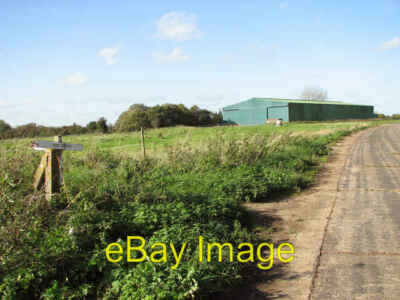 Photo 6x4 Public footpath on Great Massingham airfield RAF Great Massingh c2014