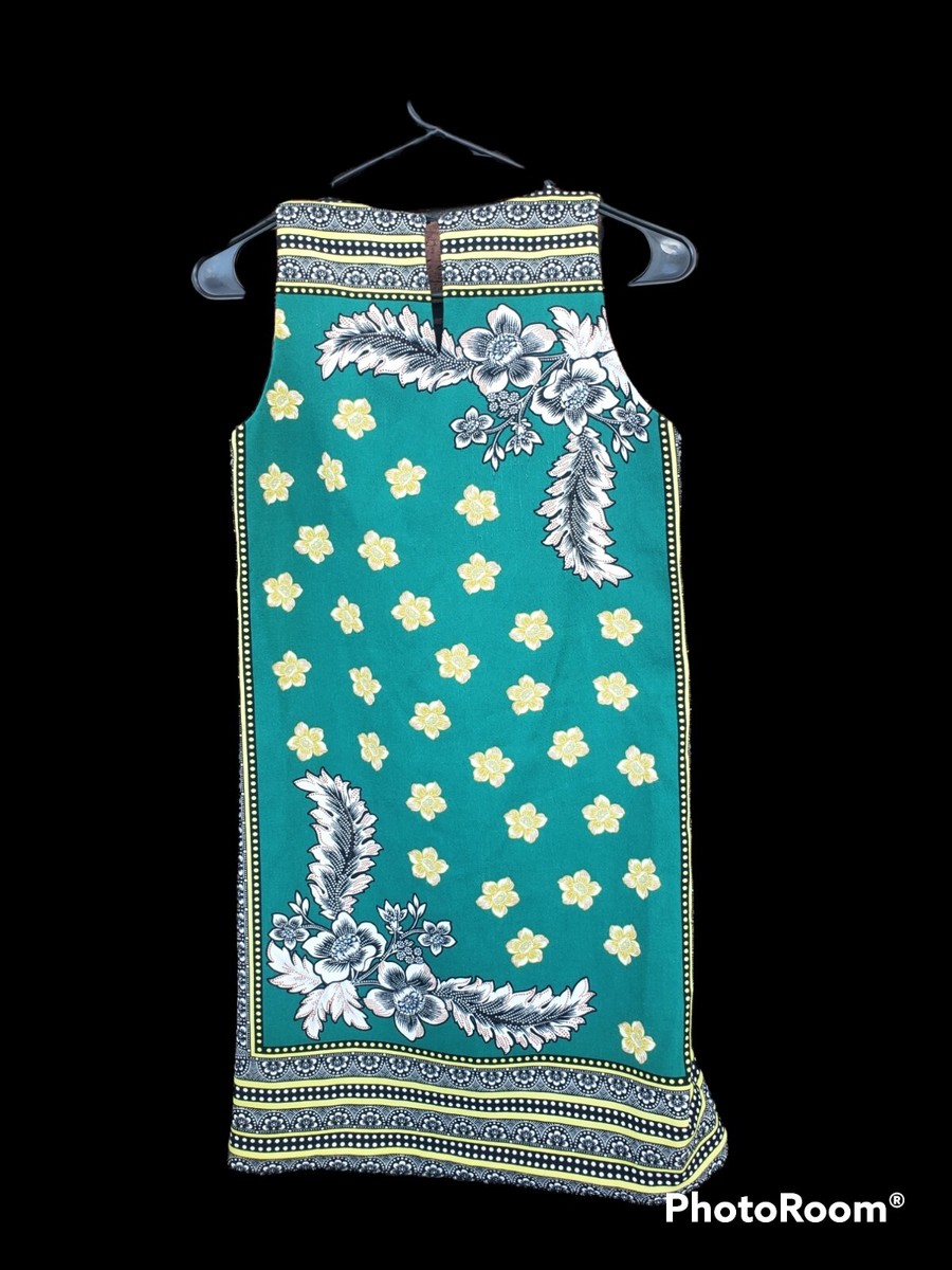 Zara Trafaluc Dress, Green Floral, Women's XS