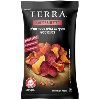 Terra Sweet Potato & Beets Snack Chips Gluten Free Kosher 110g