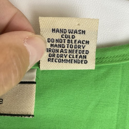Madeline Womens X Large Sleeveless Blouse Tank Top Green Round Neck Career - Picture 5 of 7