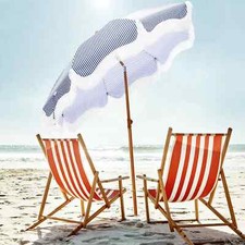 Beach Umbrella Patio Umbrellas Fringe Outdoor Umbrella Portable Sand Canopy 7ft