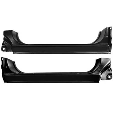 CJ Classic Trucks Outer Rocker Panel Steel E-Coated Black Pair Chevrolet C10 ...