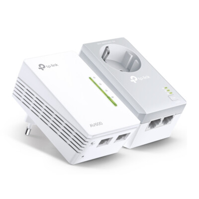 TP-Link TL-WPA4226KIT AV600 WiFi N300 Powerline Netzwerkadapter(300 Mbit/s, 4 Po