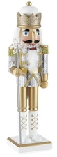Wooden Christmas Nutcracker, 14", ROYAL KING/SOLDIER IN GOLD & SILVER, 686, NP