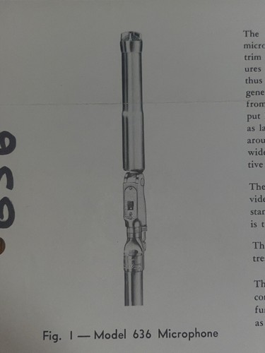 Electro Voice 655C Microphone Specifications Original - Picture 2 of 4