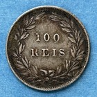 1886 Portugal 100 Reis Silver Coin — photo 2