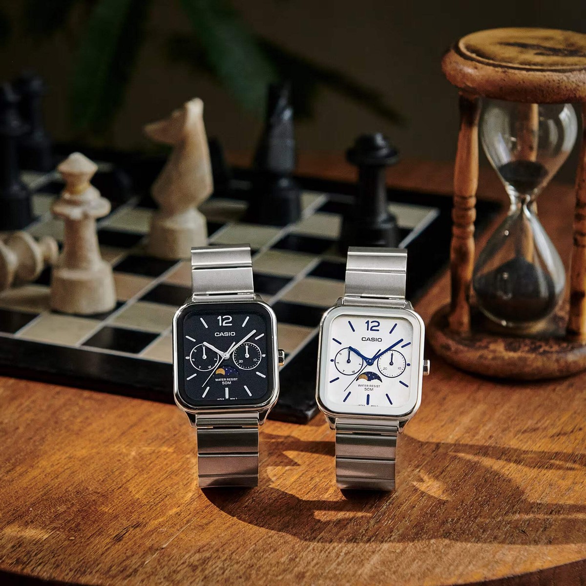 時計 CASIO MTP-M305D-7AV mtp-m305d CASIO MTP-M305D-7AV MOONPHASE QUARTZ ANALOG WHITE DIAL WATCH | eBay