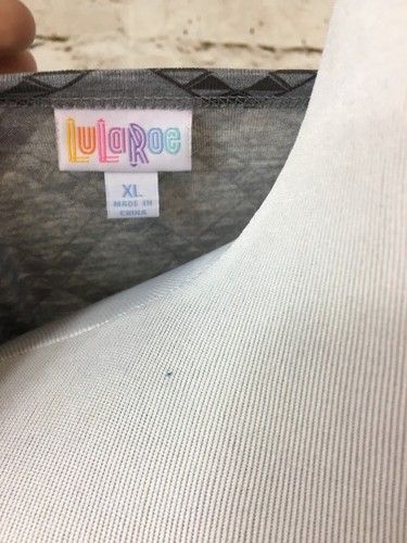 Abito LuLaRoe Julia taglia XL grigio erica ispirato a Escher geometrico - Foto 3 di 5