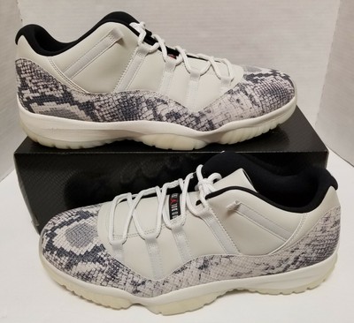 jordan retro 11 low snakeskin light bone