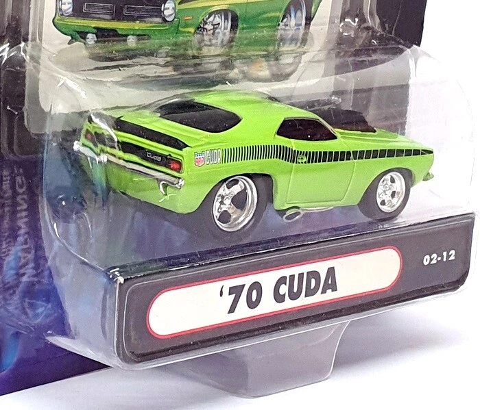 Muscle Machines 1/64 Scale 71161 02-12 - 1970 Plymouth Cuda - Green - Image 3 of 4