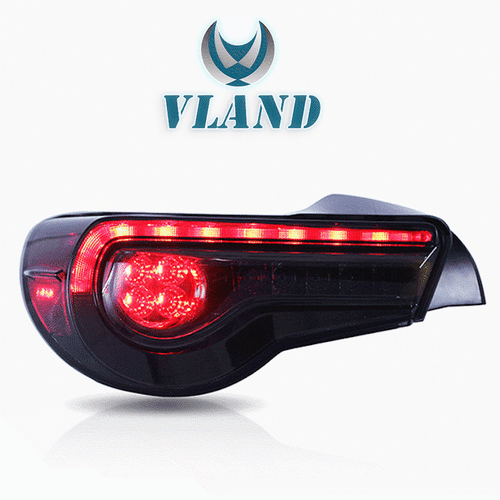 VLAND LED Smoked Tail Lights Rear Lamps For Toyota 86 Subaru BRZ Scion 13-20 - Picture 2 of 10