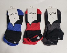 Vybe No Show Unisex Socks 3 Pair Large Shoe Size 9-13