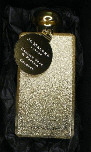 Jo Malone ENGLISH PEAR & FREESIA ~LIMITED EDITION GOLD GLITTER Bottle *RARE* NIB